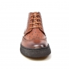 British Collection Cognac Ostrich and Wingtip Leather