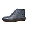 British Collection Light Blue Ostrich Leather Wingtip Playboy