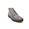 British Collection Gray Ostrich and Wingtip Leather