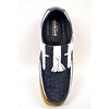 British Collection Apollo Ostrich Navy/ White Leather w/tassel