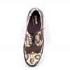 British Collection Low cut  Wingtip Brown leather /Snake Skin
