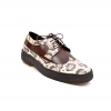 British Collection Low cut  Wingtip Brown leather /Snake Skin