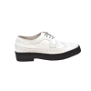 British Collection Wingtip Low Cut White Leather