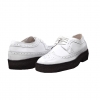 British Collection Wingtip Low Cut White Leather