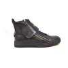 British Collection "Empire" Black Leather High Top w/Crepe Sole