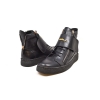 British Collection "Empire" Black Leather High Top w/Crepe Sole