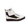 British Collection "Empire" White and Black Leather High Top