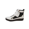 British Collection "Empire" White and Black Leather High Top