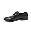 British Collection "Elegance" Black Croc Leather