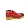 British Collection Apollo-Red Leather and Suede Slip-on