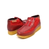 British Collection Apollo-Red Leather and Suede Slip-on