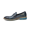 British Collection "Dolche" Navy Ostrich Leather