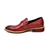 British Collection "Dolche" Burgundy Ostrich Leather