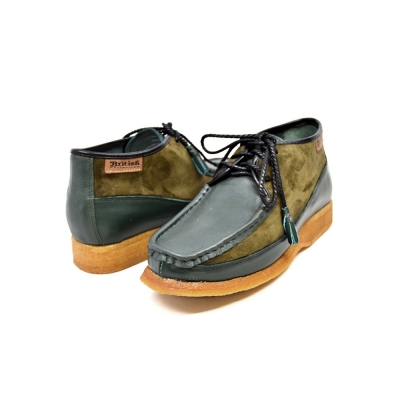 British Collection Knicks Green/Green  Leather/Suede