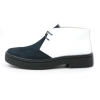 Classic Playboy Chukka Boot White/Navy Split Toe