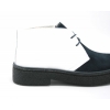 Classic Playboy Chukka Boot White/Navy Split Toe