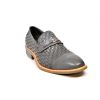 British Collection "Azure" Grey Woven Leather
