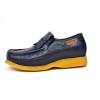 British Collection Apollo Navy Ostrich Leather