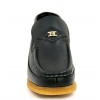 British Collection BWB-Black Leather Slip-on