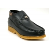 British Collection BWB-Black Leather Slip-on