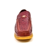 British Collection "Harlem"  Burgundy Ostrich Leather