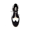 British Collection Wingtips Two tone low-cut Black/White Suede