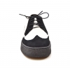 British Collection Wingtips Two tone low-cut Black/White Suede