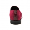 British Collection "Shiraz" Bordo Suede and Croc Combo