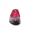 British Collection "Shiraz" Bordo Suede and Croc Combo