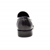 British Collection "Boss" Black Leather and Pony Skin Slip on