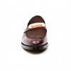 British Collection "Boss" Brown Leather and Pony Skin Slip on