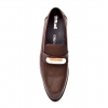 British Collection "Boss" Brown Leather and Pony Skin Slip on