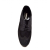 British Collection Wingtip Two Tone Black Leather and Pony Skin