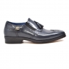 British Collection "Rick" Navy Leather Slip-on