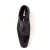 British Collection "Rick" Black Leather Slip-on