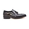 British Collection "Rick" Black Leather Slip-on