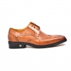 British Collection "Charles" Cognac all Leather Wing- tip