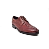 British Collection "Elegance" Burgundy Croc Leather