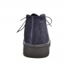 Classic Playboy Chukka Boot Two Tone Navy Suede and Pony Skin