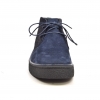 Classic Playboy Chukka Boot Two Tone Navy Suede and Pony Skin