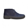 Classic Playboy Chukka Boot Two Tone Navy Suede and Pony Skin