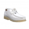 British Collection Knicks White Leather Lace up