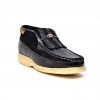 British Collection Apollo Croc-Black Suede and Croc