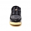 British Collection Apollo Croc-Black Suede and Croc