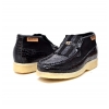 British Collection Apollo Croc-Black Suede and Croc