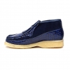 British Collection Apollo Croc-Navy Suede and Croc