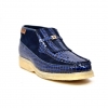 British Collection Apollo Croc-Navy Suede and Croc