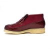 British Collection Apollo Croc-Burgundy Suede and Croc