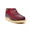 British Collection Apollo Croc-Burgundy Suede and Croc