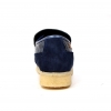 British Collection "Stone"  Navy Pattern and Suede